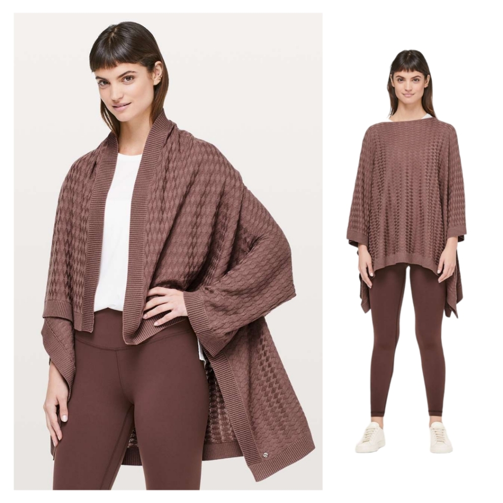 Lululemon Spanish Oak Woven Divinity Poncho